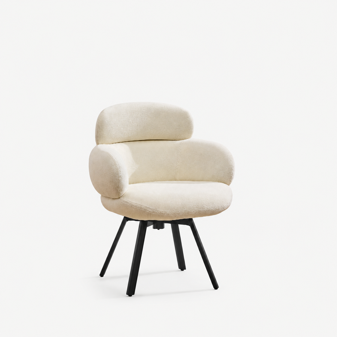 Desk One Elara Curved Upholstered Guest Chair