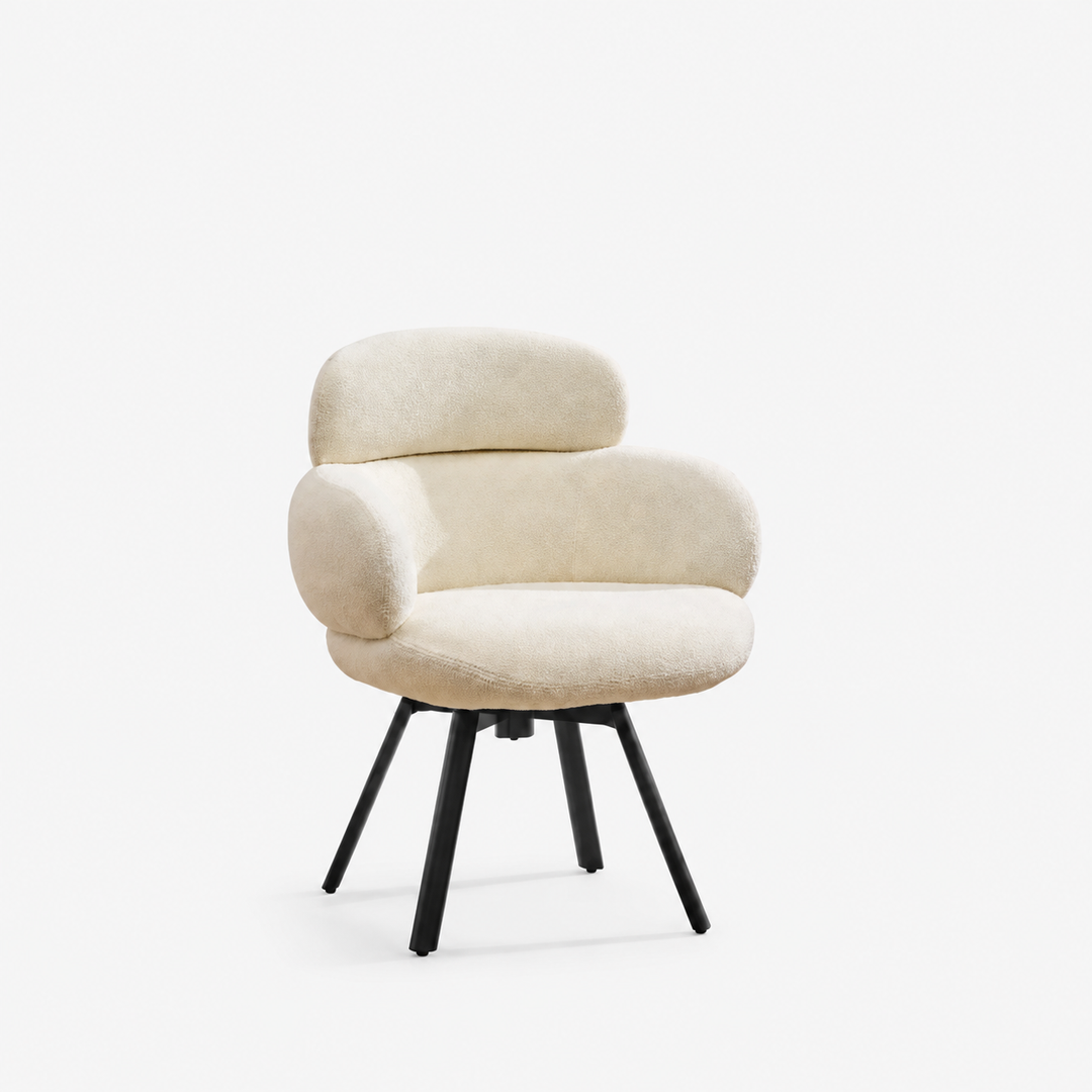 Desk One Elara Curved Upholstered Guest Chair