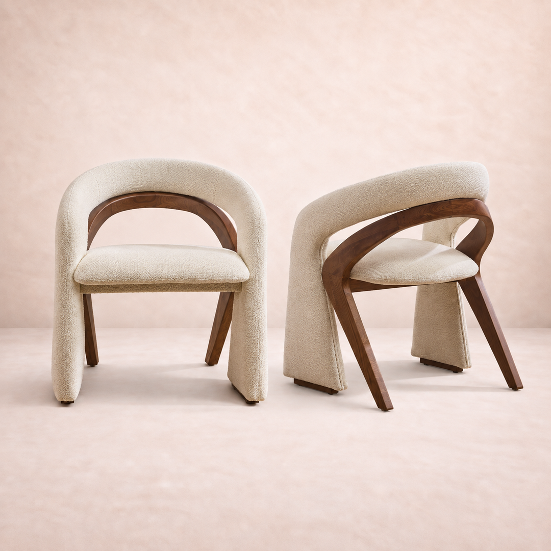 Desk One Aveline Curved Upholstered Guest Chair