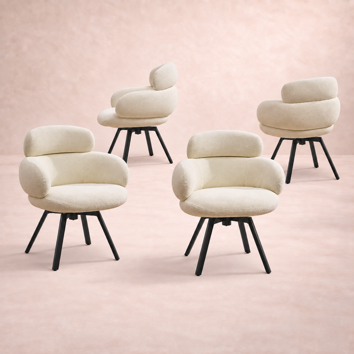 Desk One Elara Curved Upholstered Guest Chair