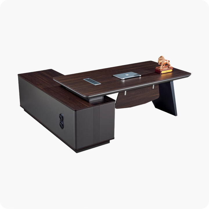 Corner desk with hutch/ corner work station/ L shaped desk A008