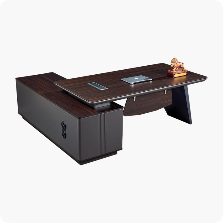 Corner desk with hutch/ corner work station/ L shaped desk A008